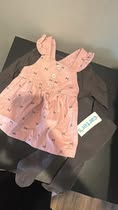 #29 Girls 3 mo dress, tights and sweater set EUC