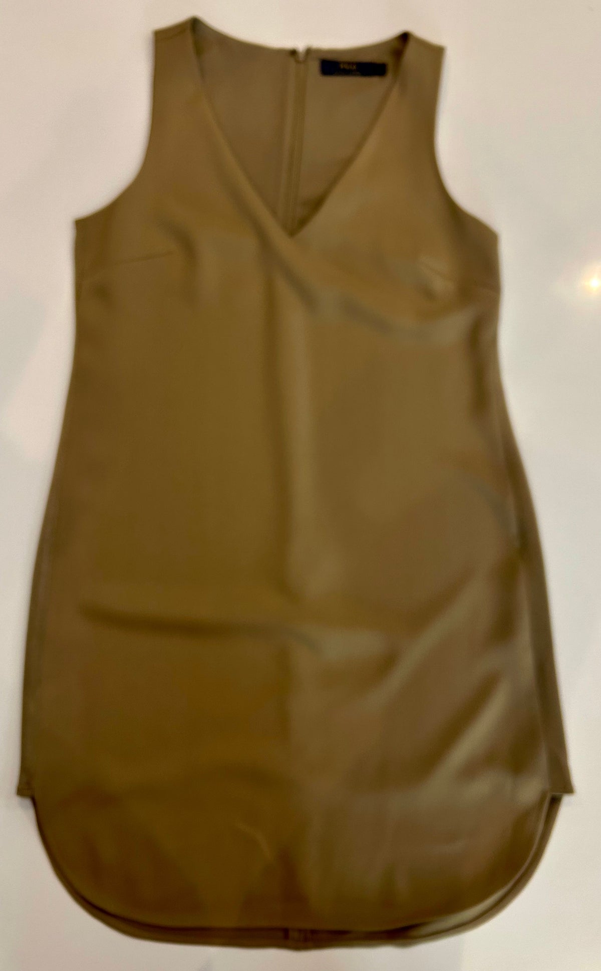 #32 Women's Sz 4 Vintage Polo Silk-Trim Sleeveless Dress