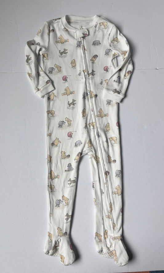 #43 Winnie the Pooh Zip Sleeper Boys or Girls 2T EUC