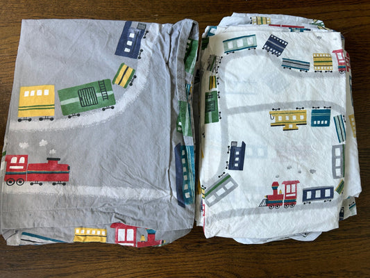 #203: Pottery Barn Organic Cotton /FullDouble Sheets & Duvet Cover