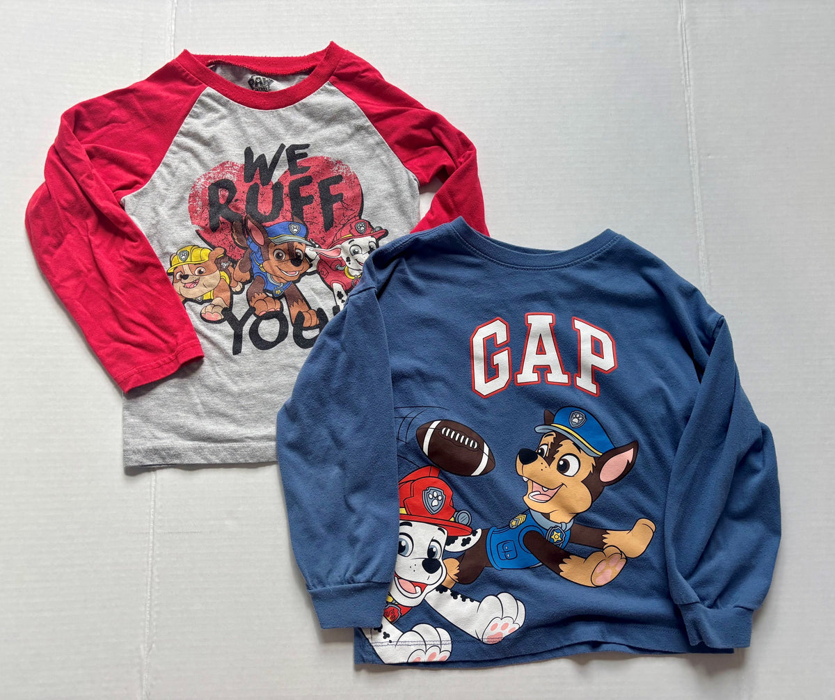 #154 Paw Patrol Tee Bundle Boys 5 VGUC