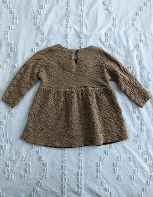 Play Up "Crinkle" camel dress | 18 month