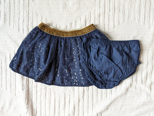 NWT Girls 18-24 Months - Oshkosh Sequin Skirt & Bloomers
