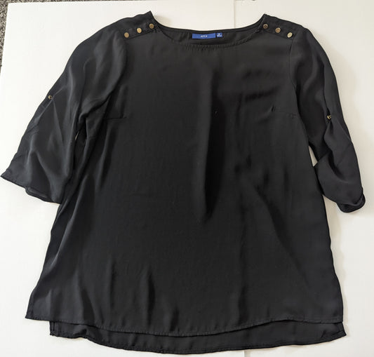 Apt 9, black blouse, women's size M EUC