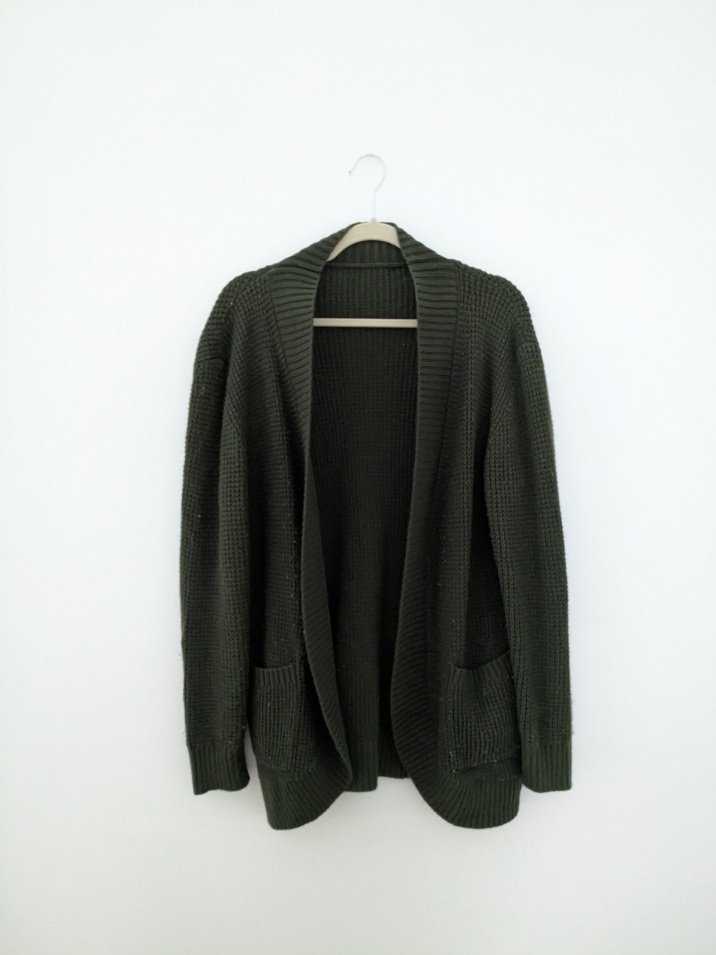 No Brand dark green knit cardigan | Size Medium