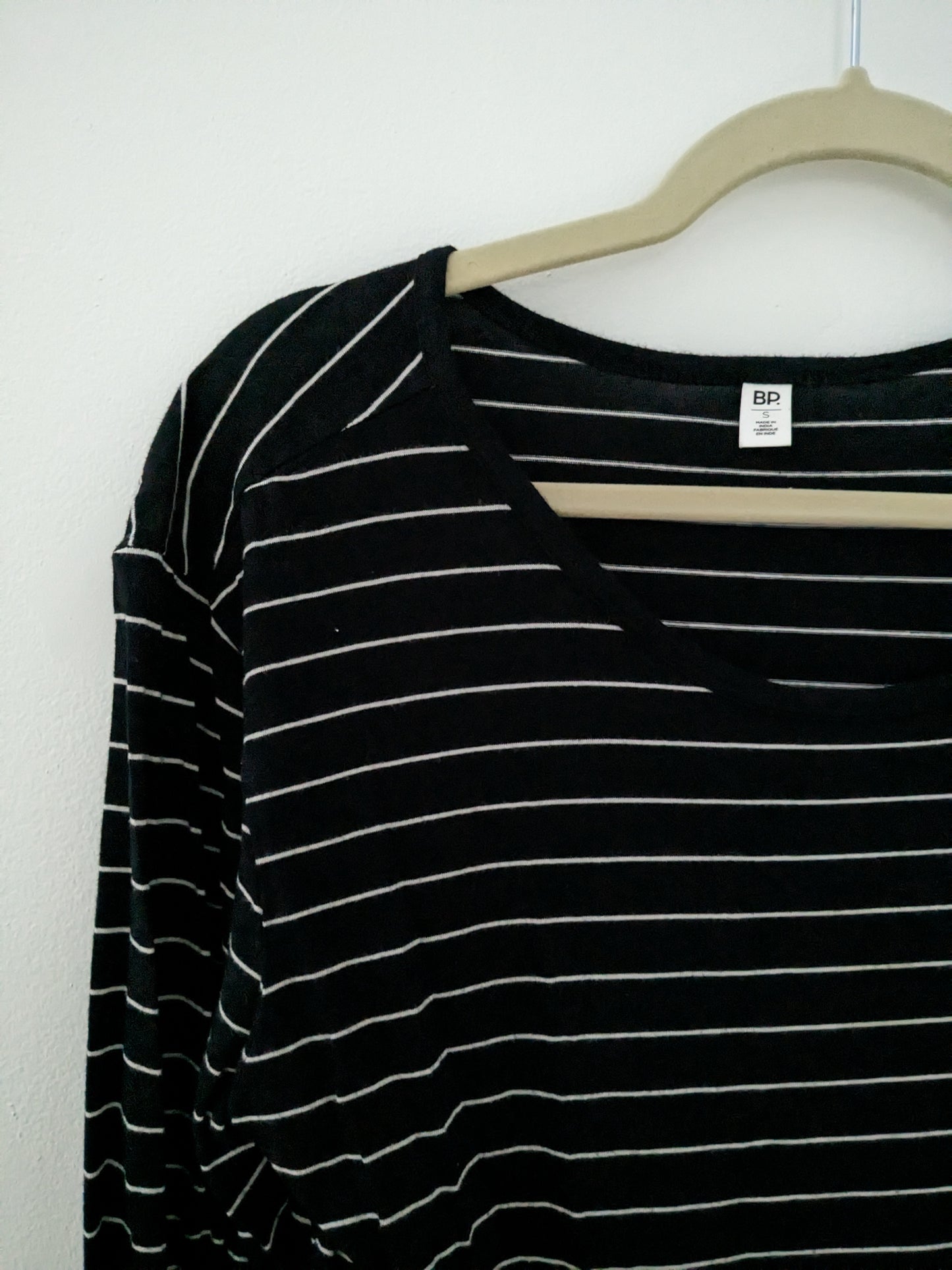 BP black striped long sleeve tee | Size S