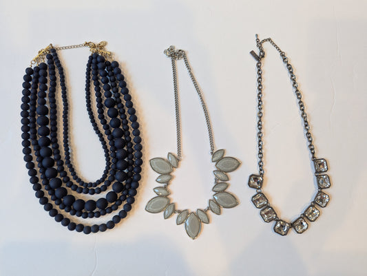 #17 3 chunky fashion necklaces