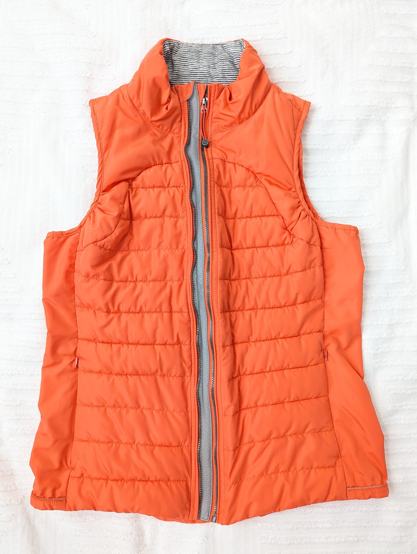 #164 - Tangerine - Women's Medium Puffer Vest (EUC)