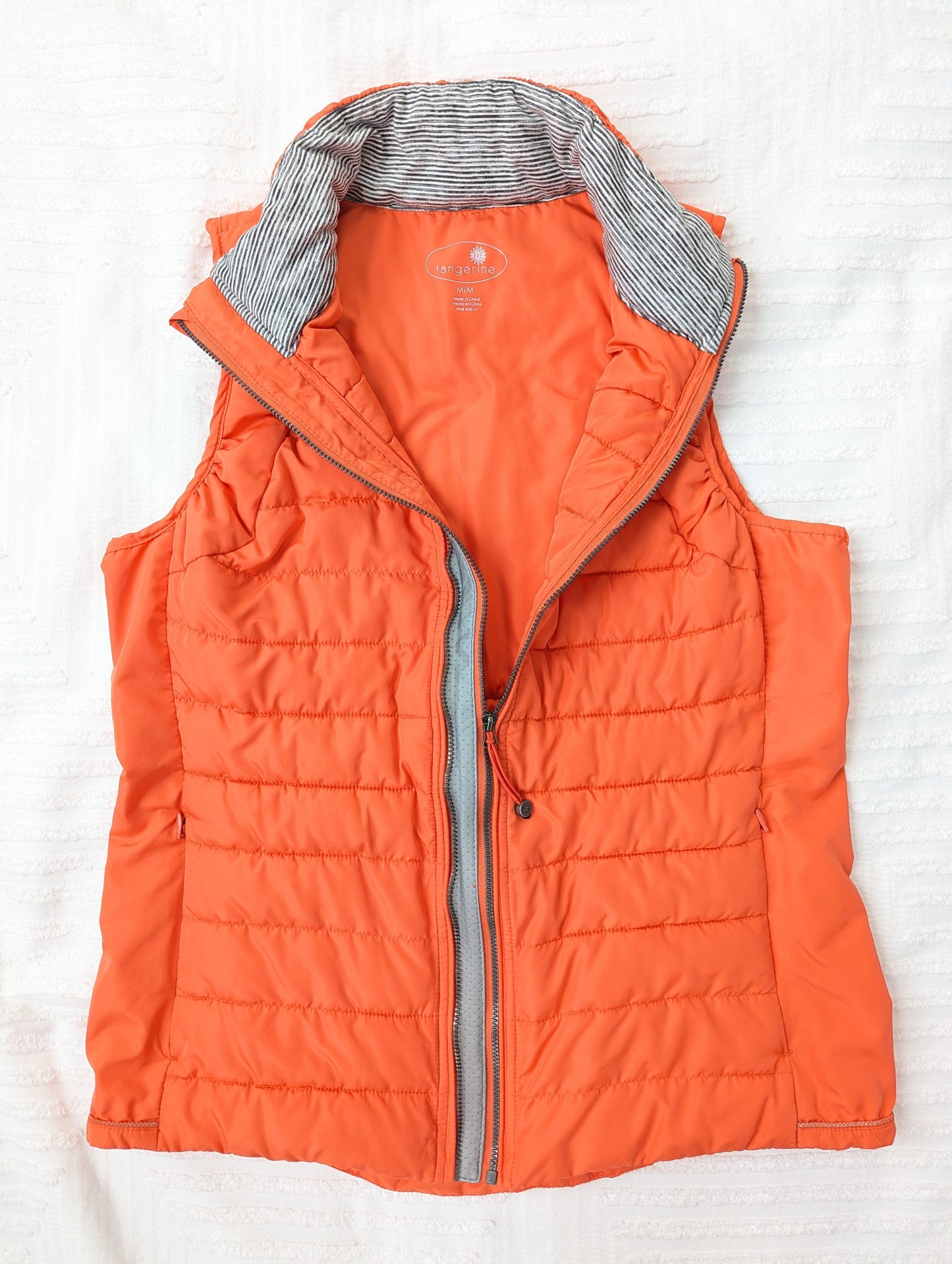 #164 - Tangerine - Women's Medium Puffer Vest (EUC)