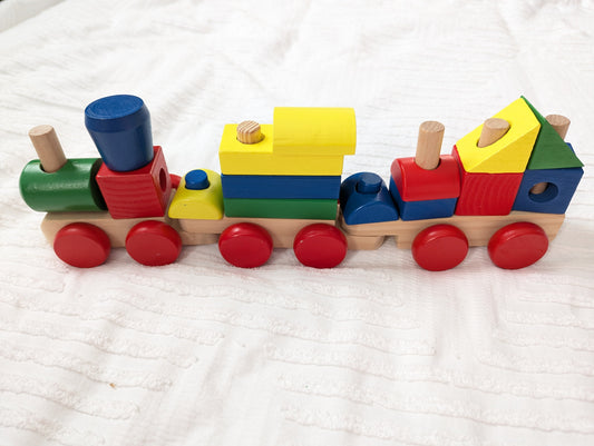 #164 - Melissa & Doug - Stacking Train (EUC)