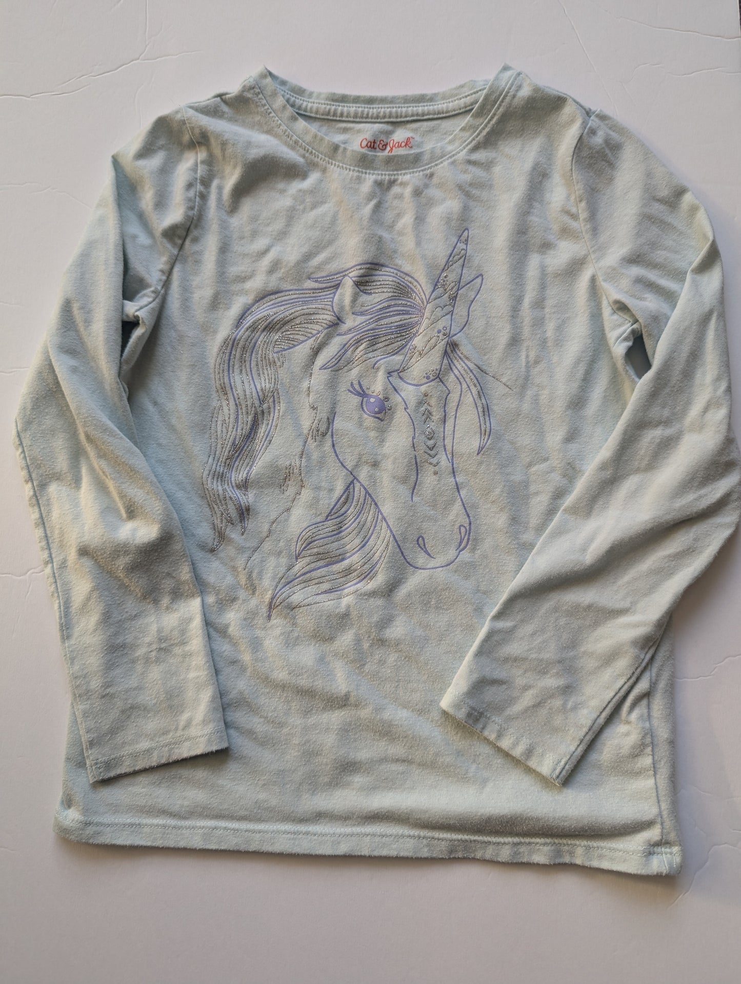 #17 2 girls long sleeve shirts, M (7/8), EUC