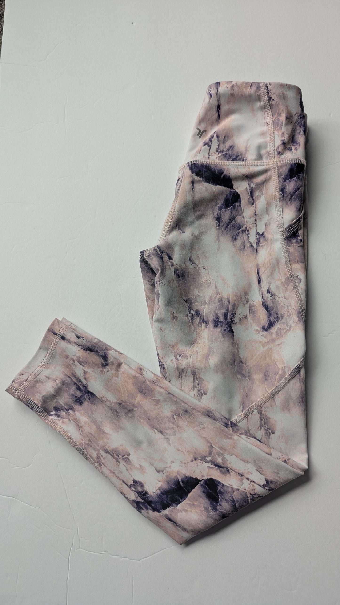 #17 Old Navy Active Power Soft Girls High Rise Leggings with Pockets, Size S (6-7), EUC
