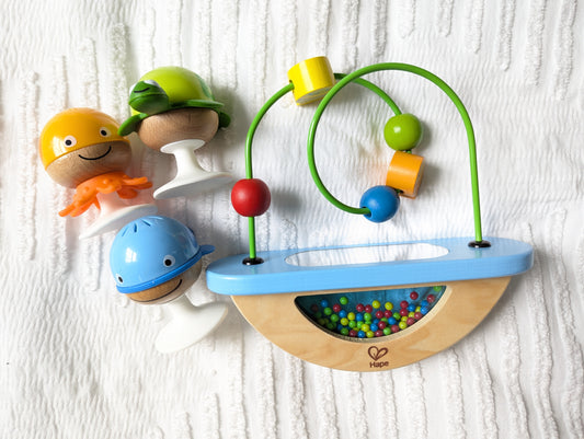 #164 - Hape - Wooden Table Toys (EUC)