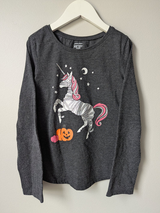 #164 - Jumping Beans - Girl's 7 Halloween Long Sleeve Shirt (GUC)