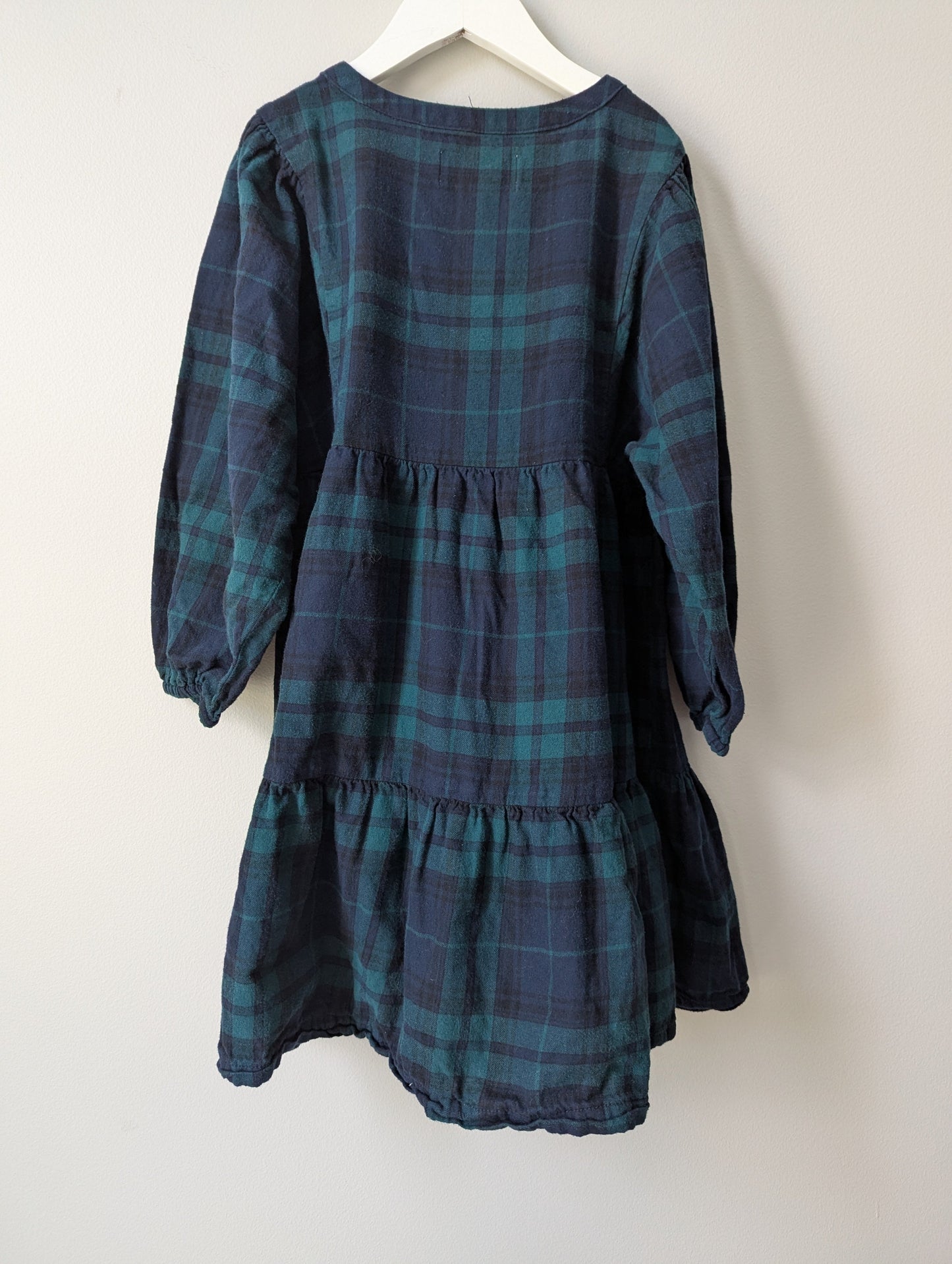 #164 - Old Navy - Girl's 8 Blackwatch Plaid Dress (EUC)