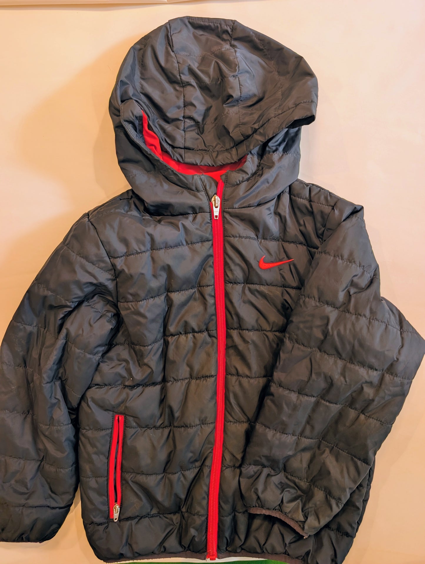 #125 Nike Size 7 Navy and Red Winter Coat