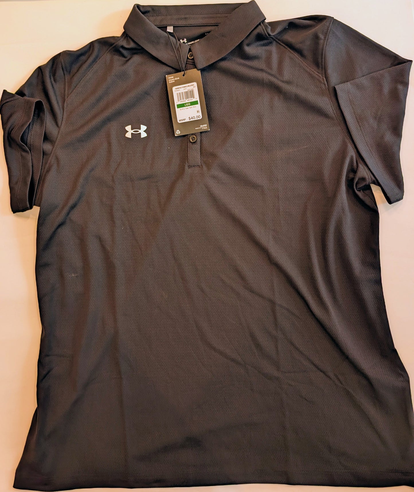 #125 Women's Under Armour Large Polo NWT