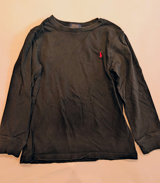 #125 Black Ralph Lauren Long-Sleeve Shirt Size 6