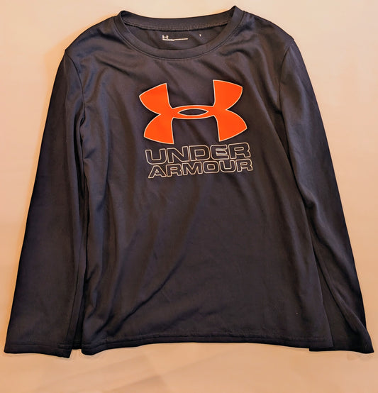 #125 Boys Size 7 Under Armour Long-Sleeve Shirt