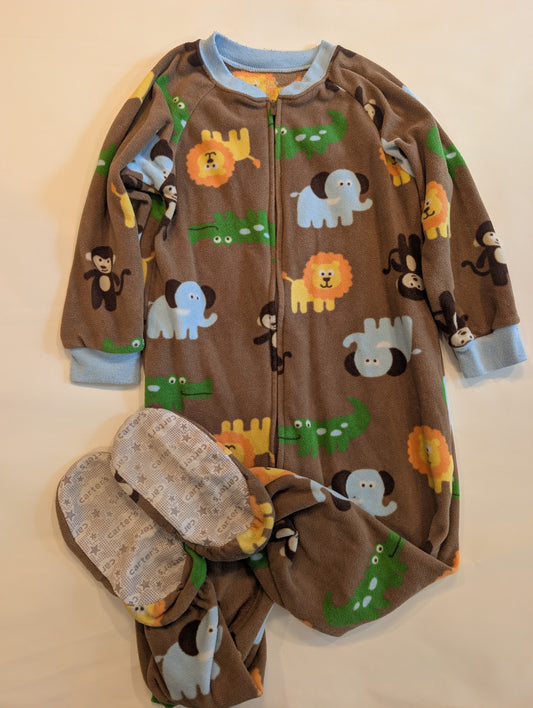 #125 Jungle Zip PJs 3T