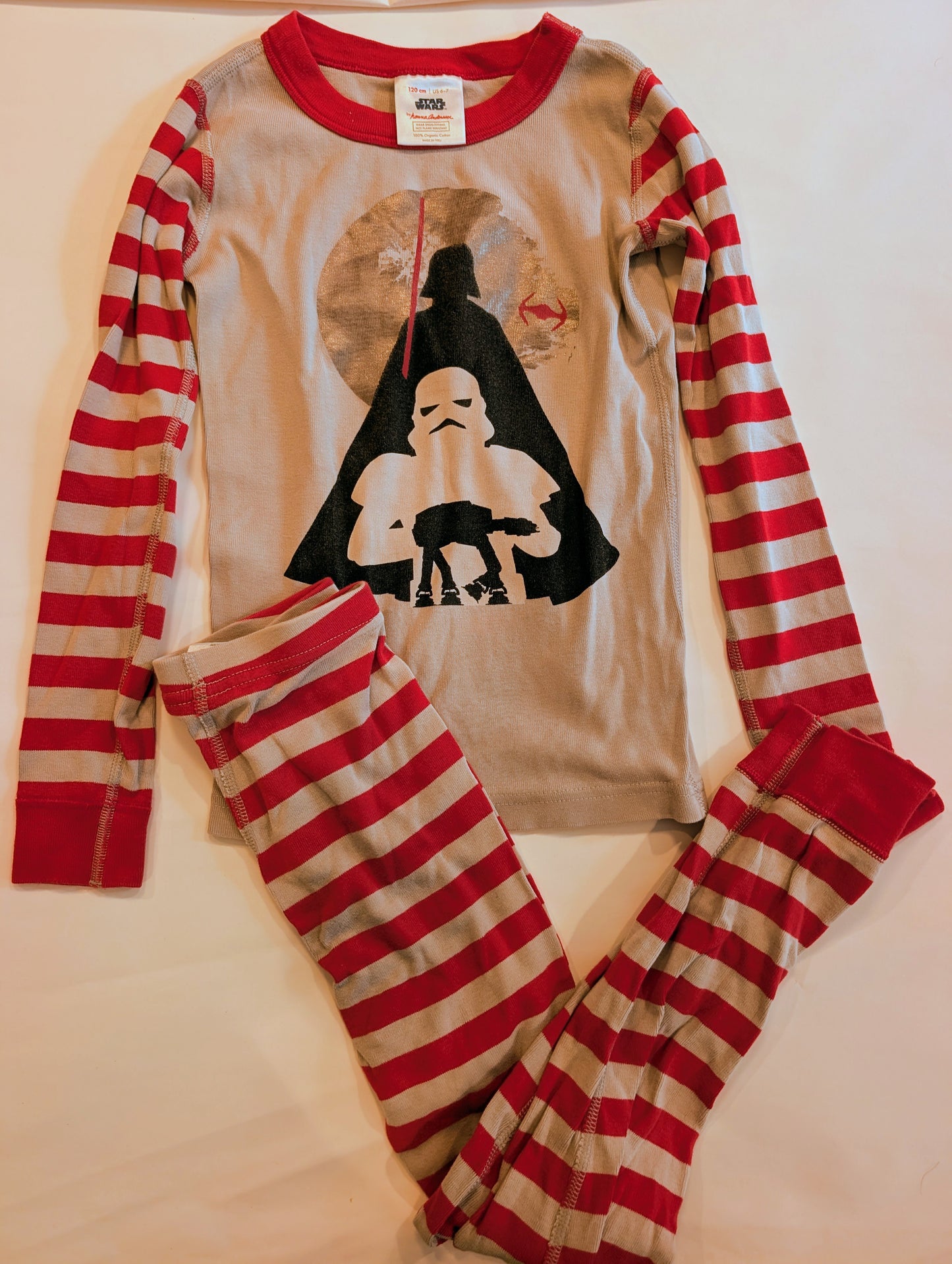 #125 Hanna Andersson Star Wars PJs Size 120/6-7