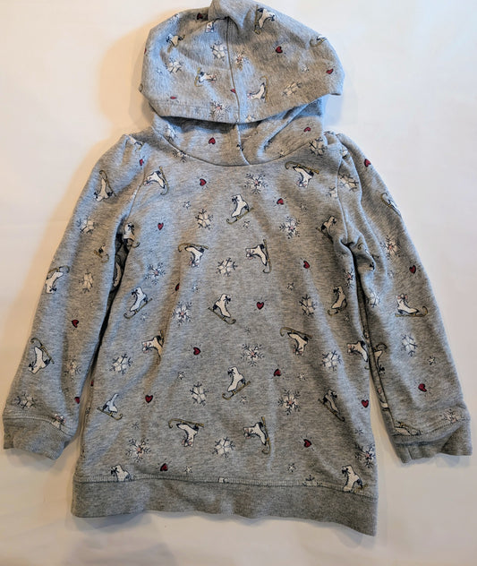 #125 Gap Hooded Sweatshirt Ice Skating Size 5