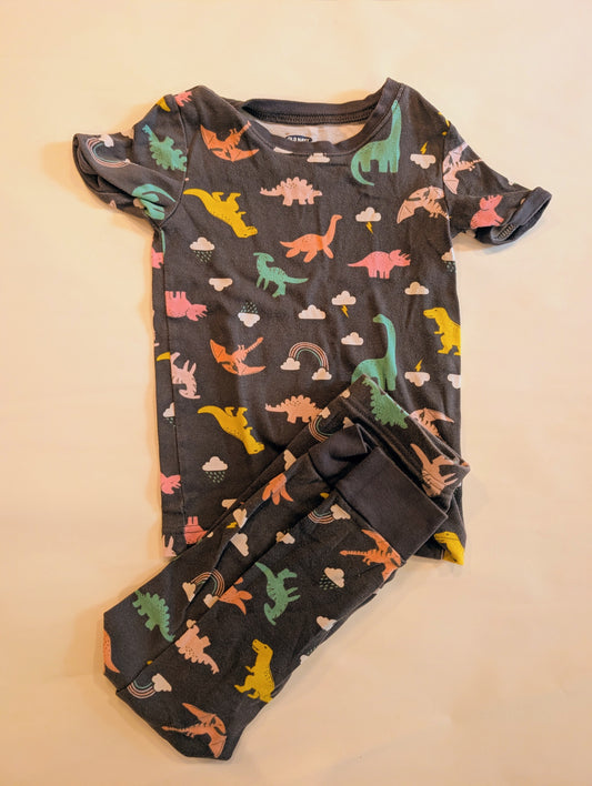 #125 Old Navy 5T Dino PJs