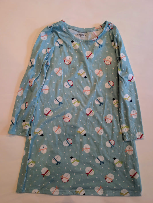 #125 Old Navy 5T Cotton Long-Sleeve Nightgown