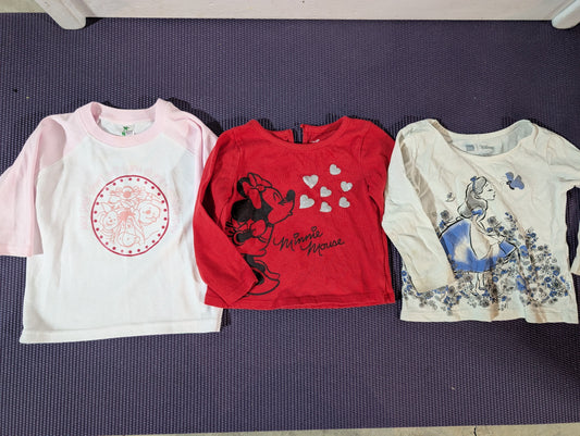 Seller 123 - Disney Shirts Bundle Girls 12-18mo - reduced