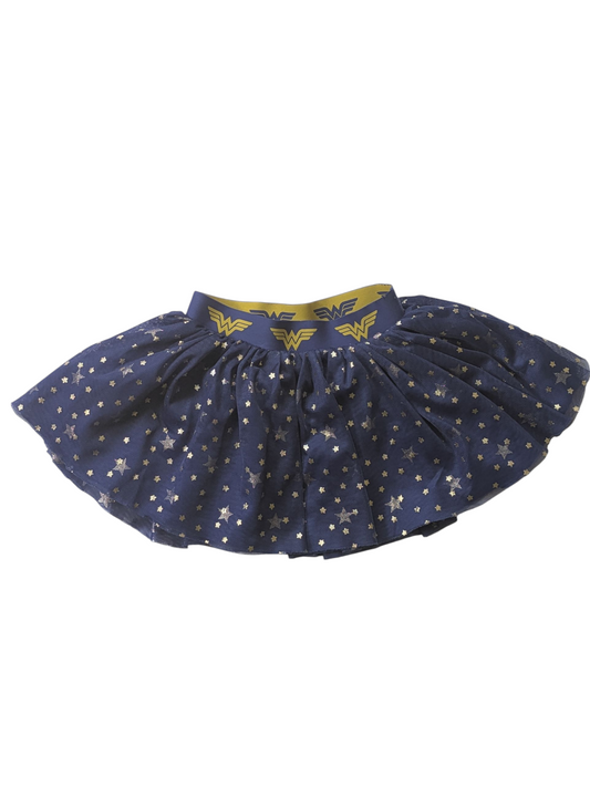 #52 REDUCED PRICE Hanna Andersson 3T Wonder Woman Gold Star Tulle Skirt