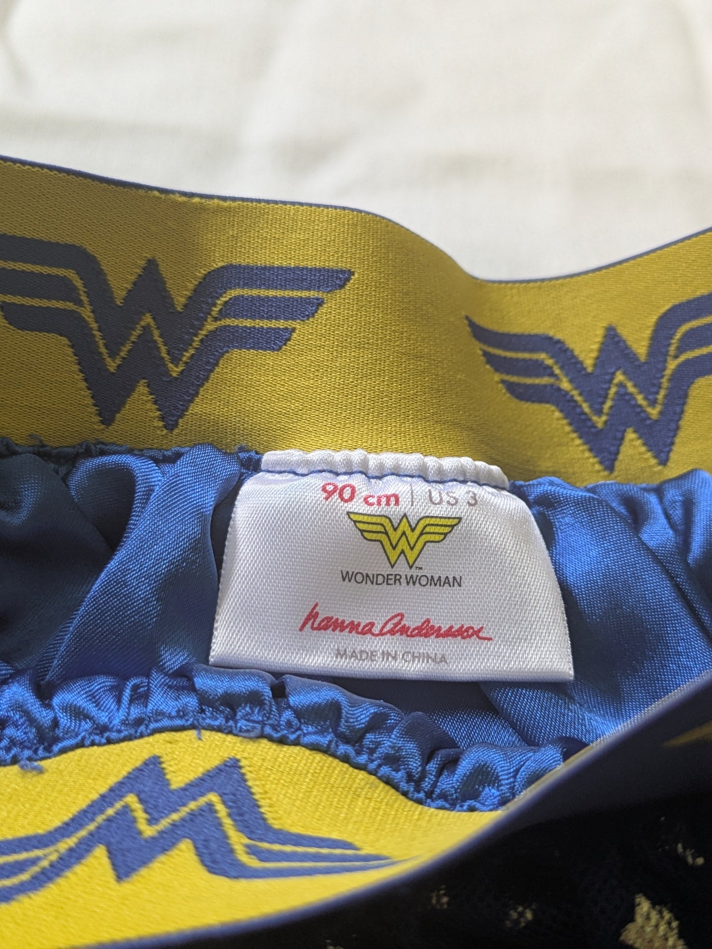 #52 REDUCED PRICE Hanna Andersson 3T Wonder Woman Gold Star Tulle Skirt