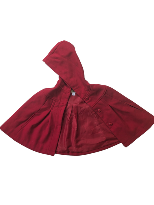 #52 REDUCED PRICE Gymboree 3T Red Capelet Coat - Little Red Riding Hood
