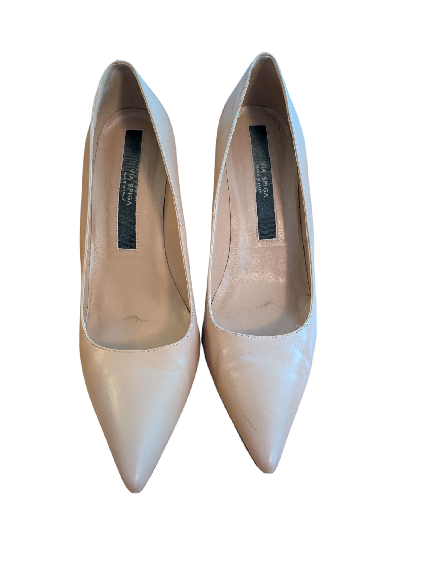 #52 Via Spiga Size 10.5 Nude Heel