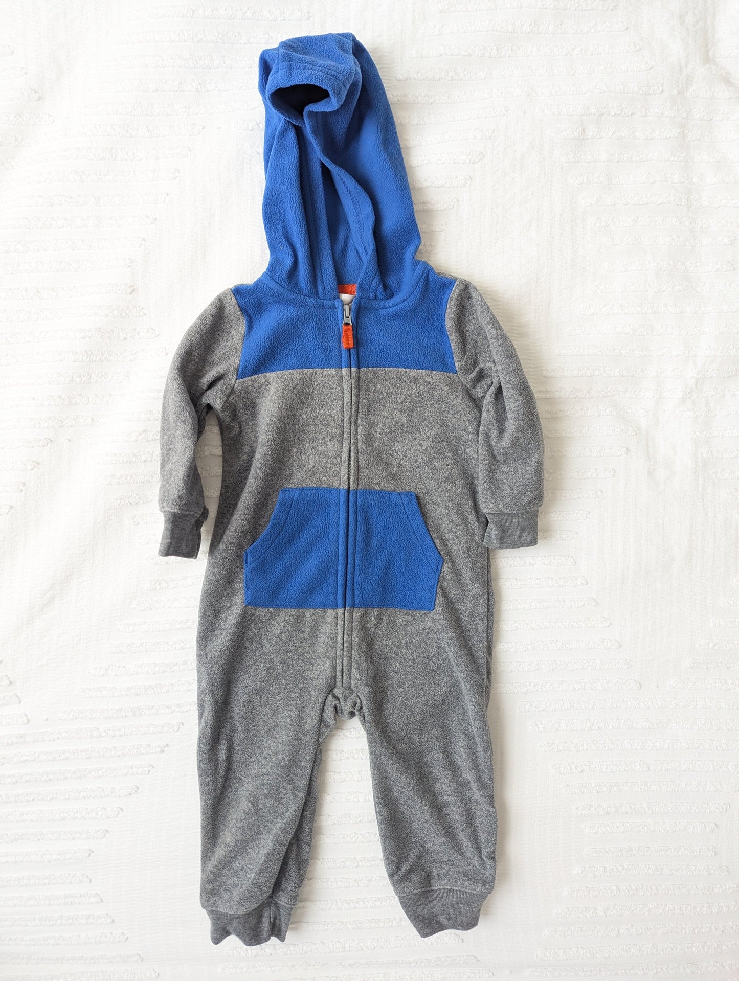 #164 - Carter's - Boy's 12 Month Zip Up Fleece (EUC)