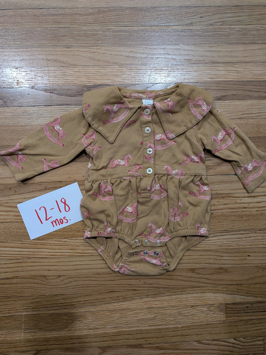 206 Kate Quinn Rocking Horse Bubble Girls 12-18 mos