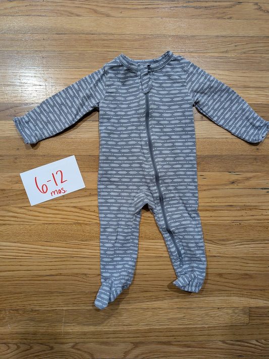 206 Mebie Baby Striped Jammies Boys 6-12 mos