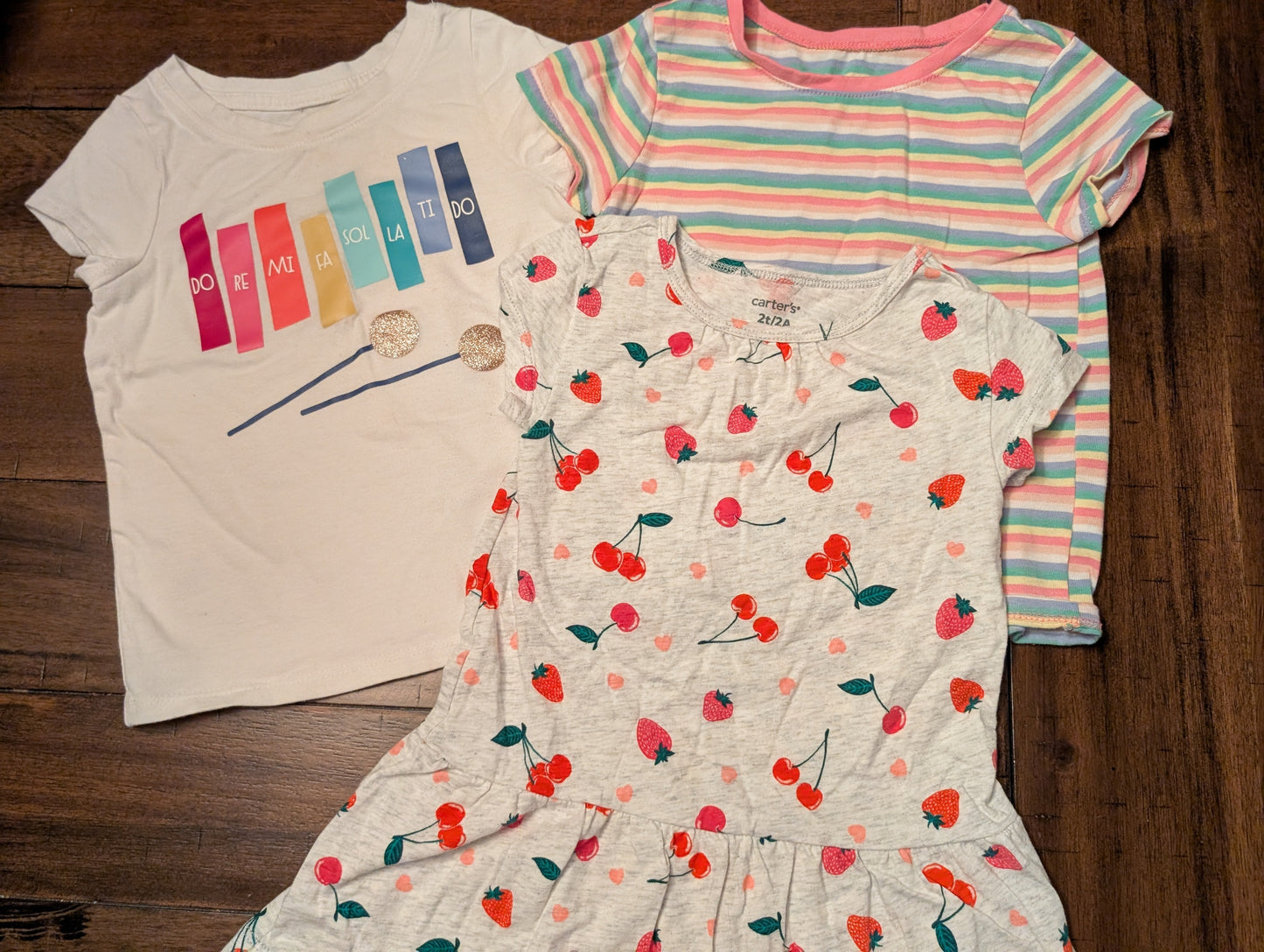 #5 Girls Mixed Brand 2T T-shirt bundle