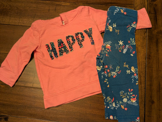 #5 Carters 12m Happy Sweat Set
