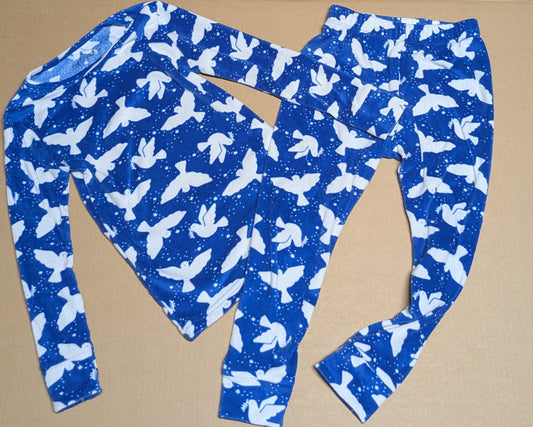 #219 Blue Fleece Dove Pajama Set, Cat & Jack Brand, Kids (Gender Neutral), Size 4T