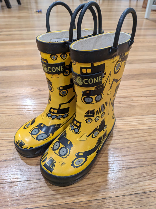206 Lonecone construction rain boots- toddle sz 7