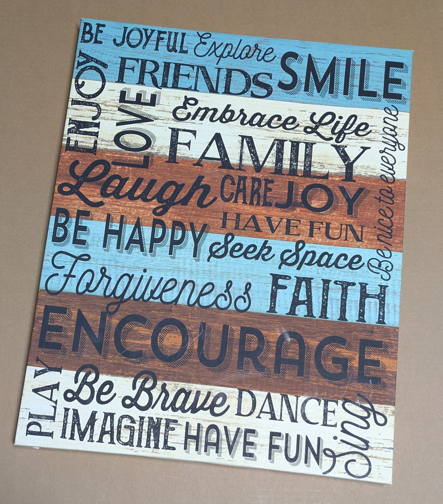 #219 Inspirational Wall Art, 19" x 15"