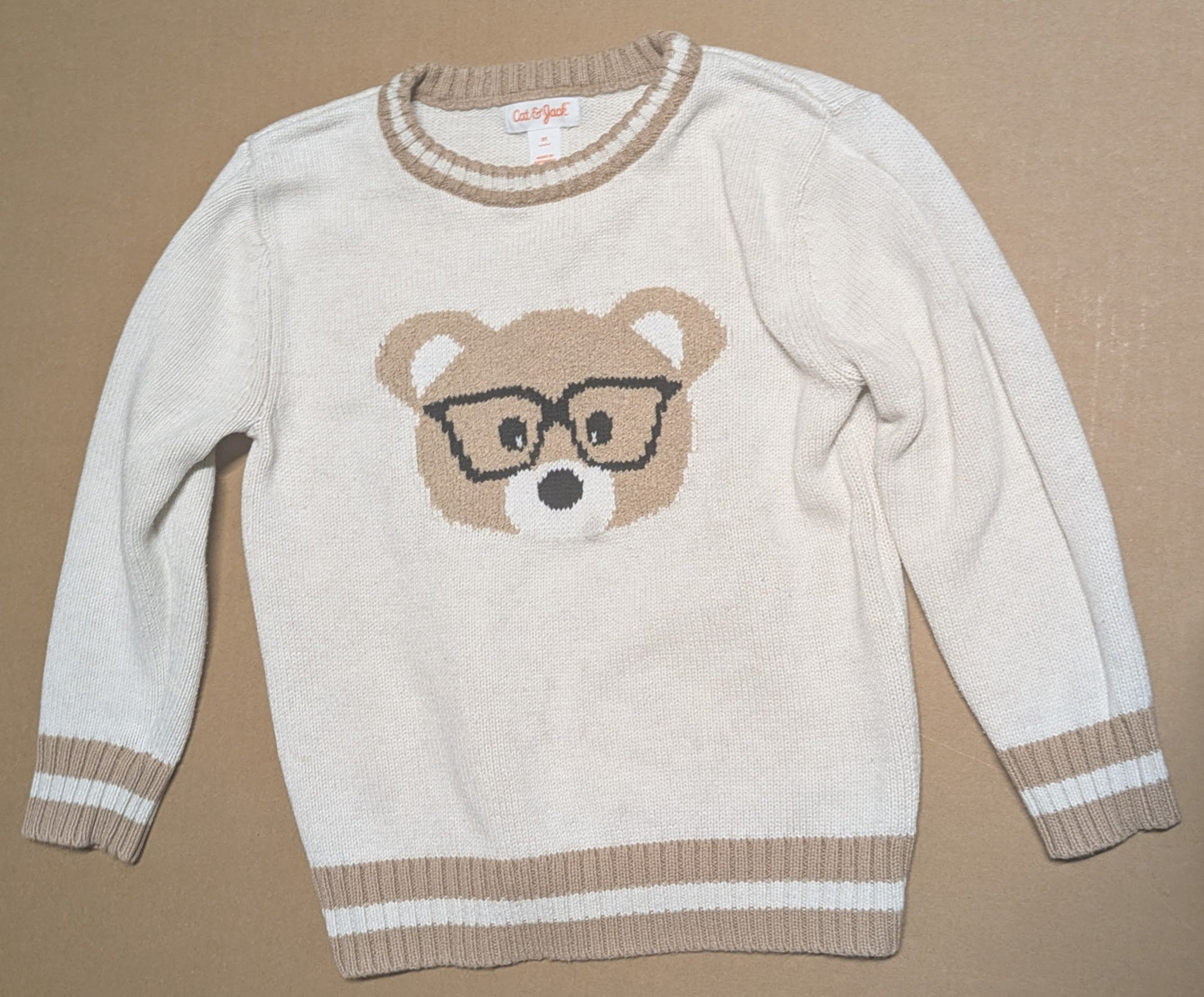 #219 Bear Pullover Crewneck Sweater, Cat & Jack Brand, Kids (Gender Neutral), Size 5T