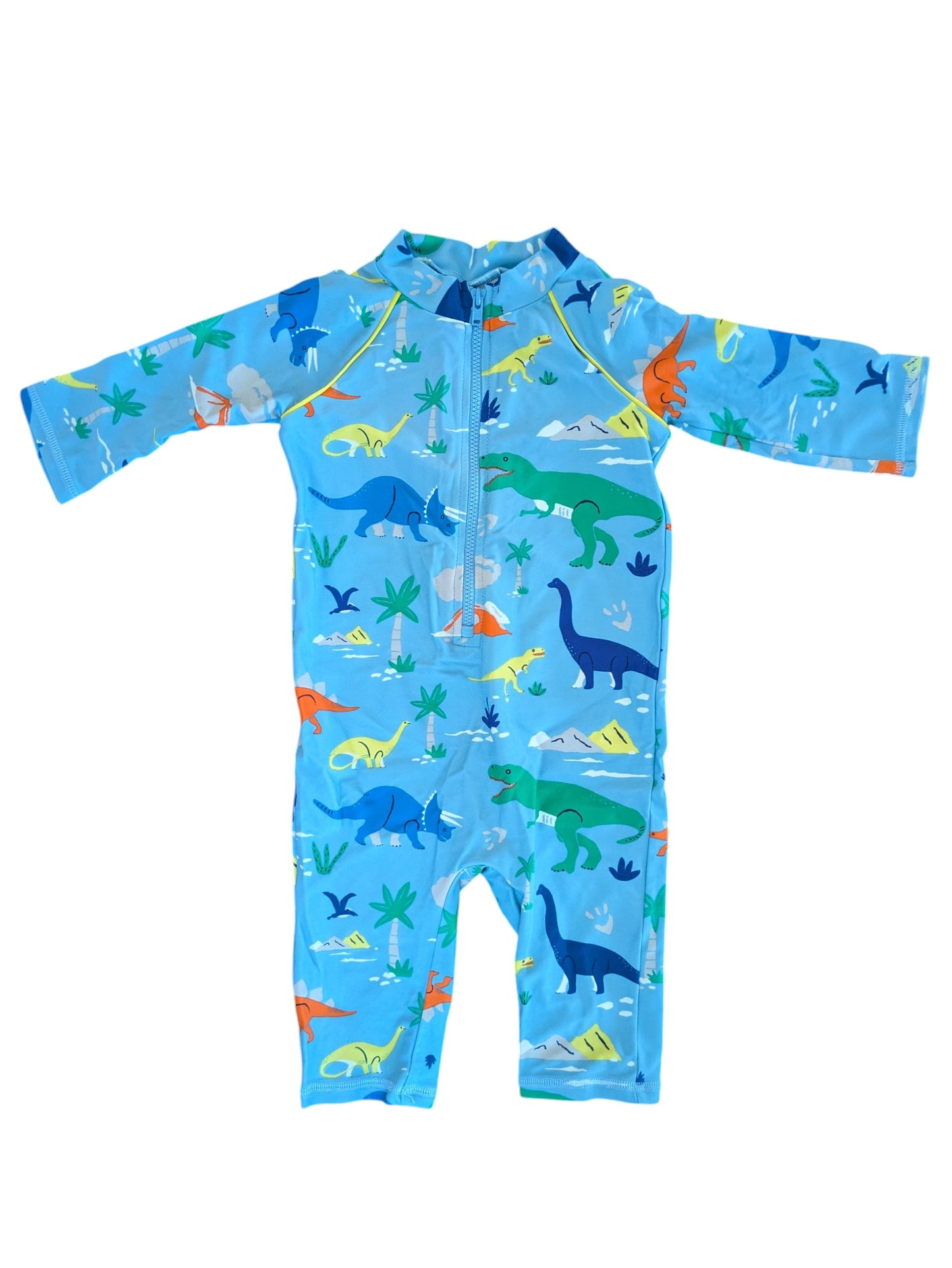 #52 Boden18-24 month blue dinosaur swimsuit
