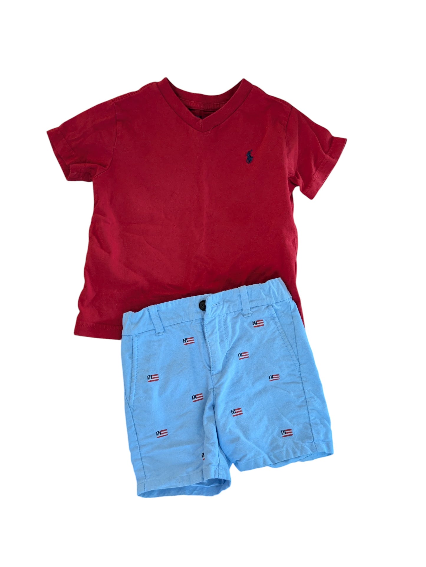 #52 2T Boys Polo and Janie & Jack Memorial Day outfit