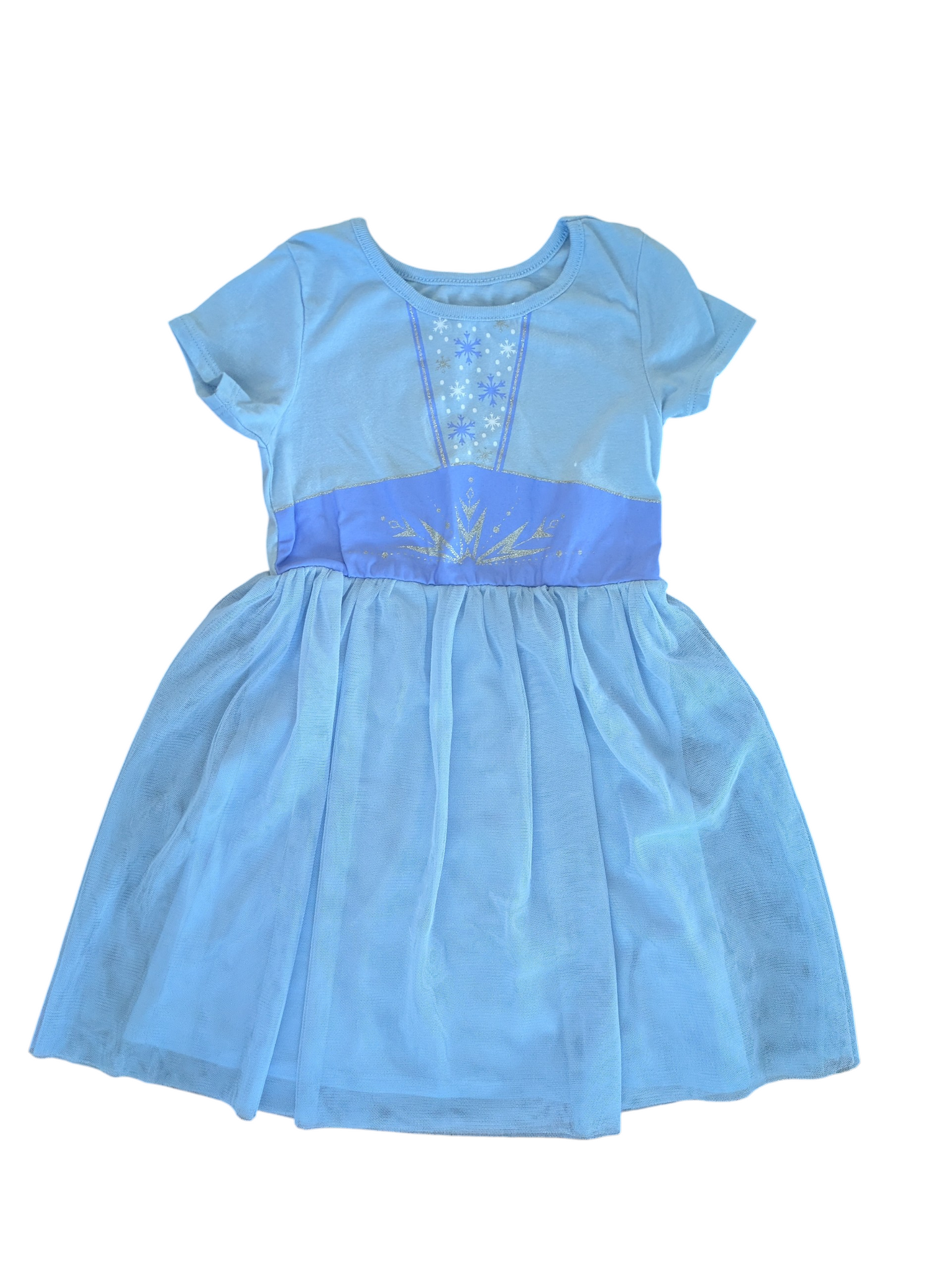 #52 4T Old Navy blue Elsa t-shirt and tulle Dress