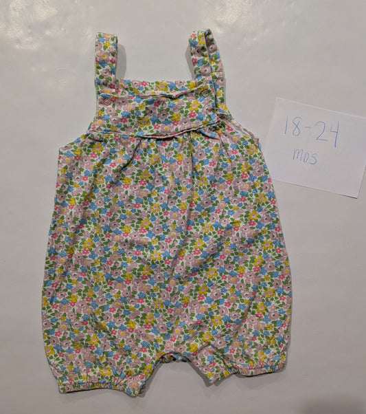 109 Boden floral romper girls 18-24 mos