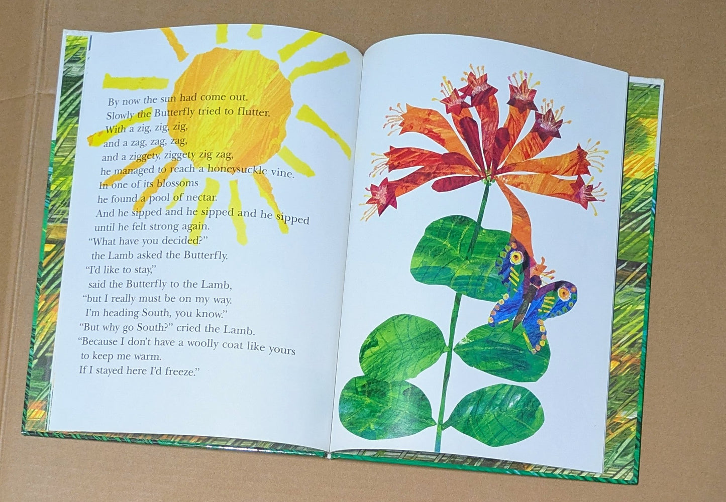 Seller #111, The Lamb and the  Butterfly, Hardcover Book, illustrated by Eric Carle
