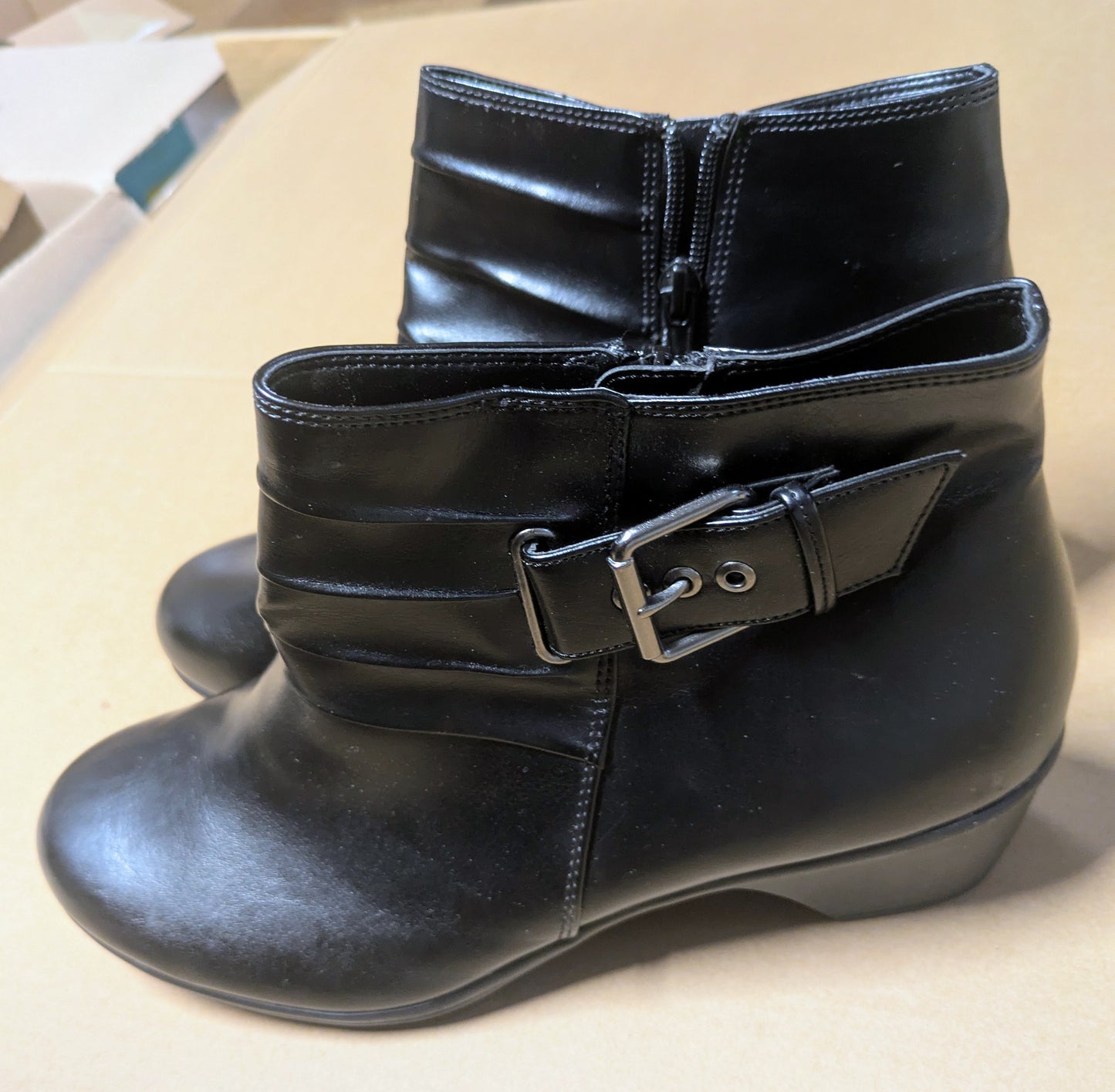 Seller #111, Comfort Plus Black Boots, Women's, Size 11