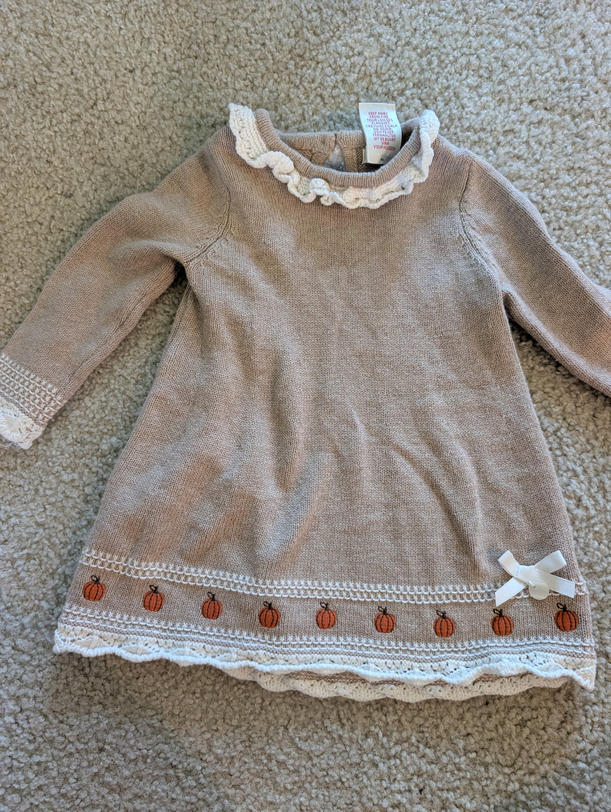 Seller 123 - Girl 12 mo Pumpkin Dress