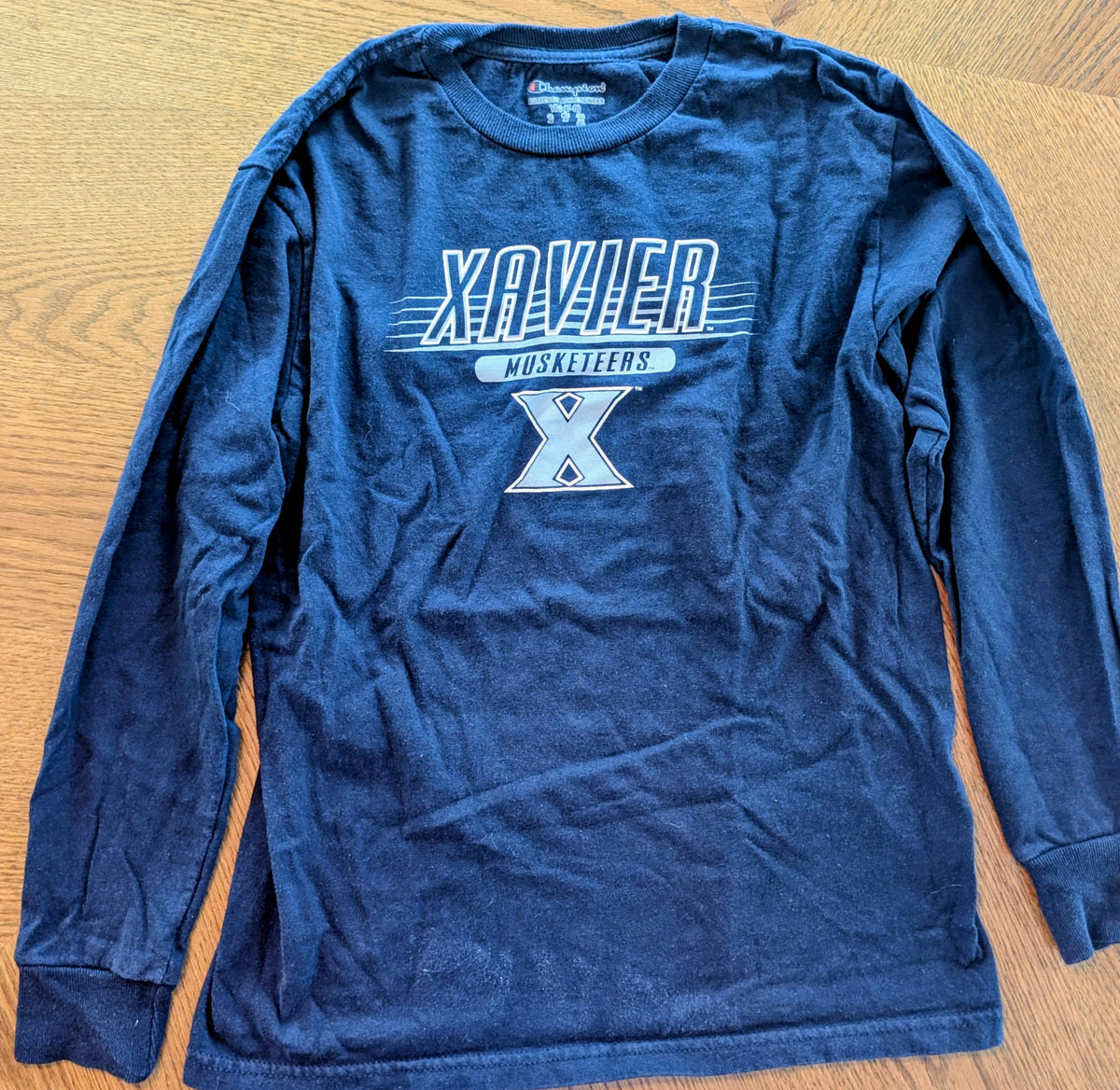 #67 Xavier Youth Medium (7/8) Long-Sleeve Shirt